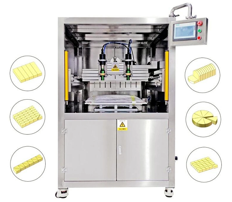 Vertical Compact Ultrasonic Cake Bread Cutting Round and Square Cake Slicer Machine