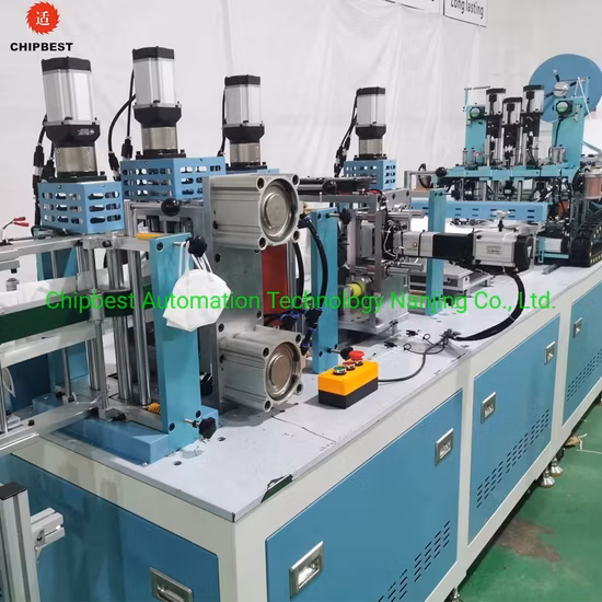 Máquina semiautomática para fabricar mascarillas N95